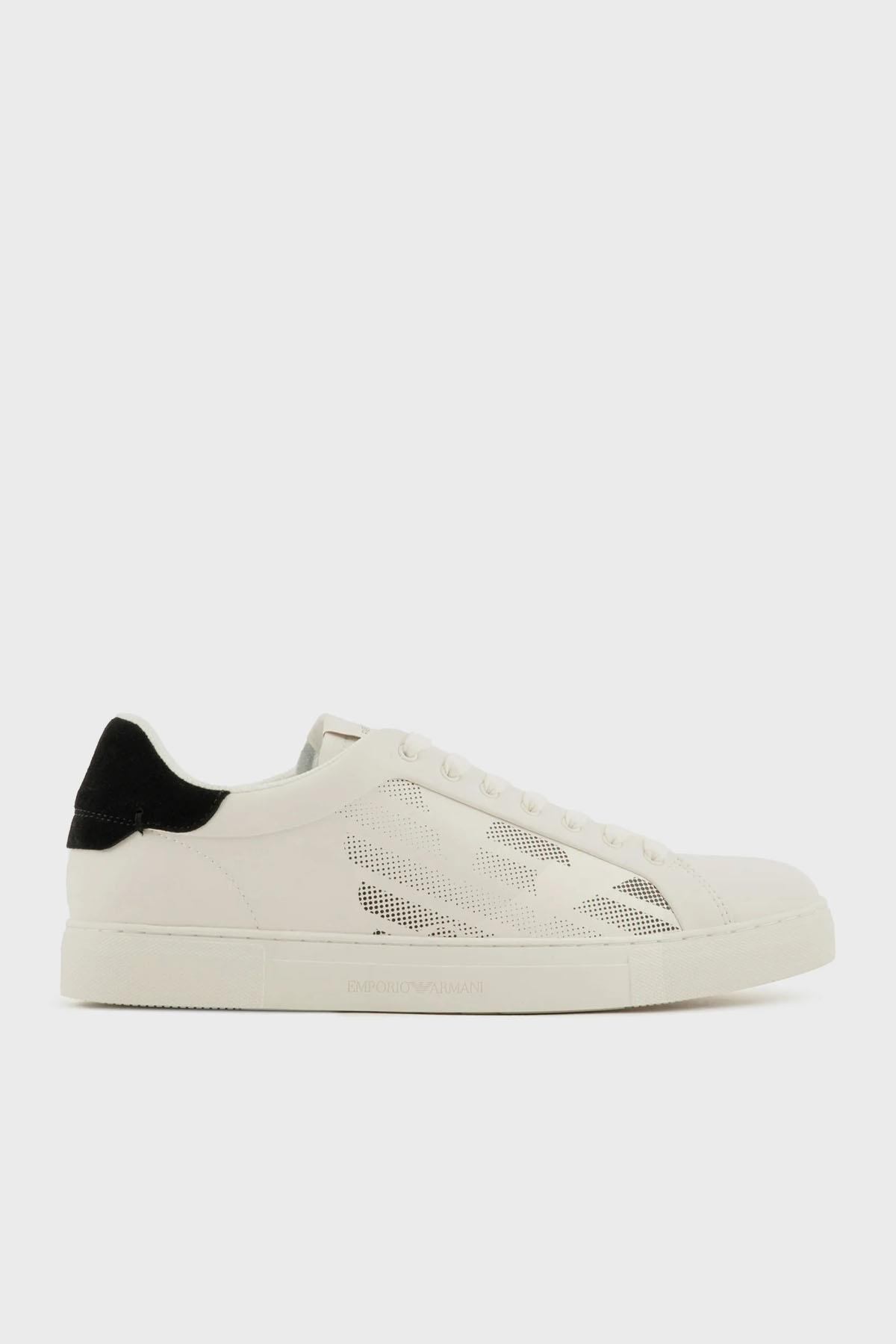 Empor o Armani Erkek Marka Logolu Ba c kl Kayd rmaz Tabanl Gunluk Beyaz Sneaker X4X598 XR098 N480 X4X598 XR098 N480