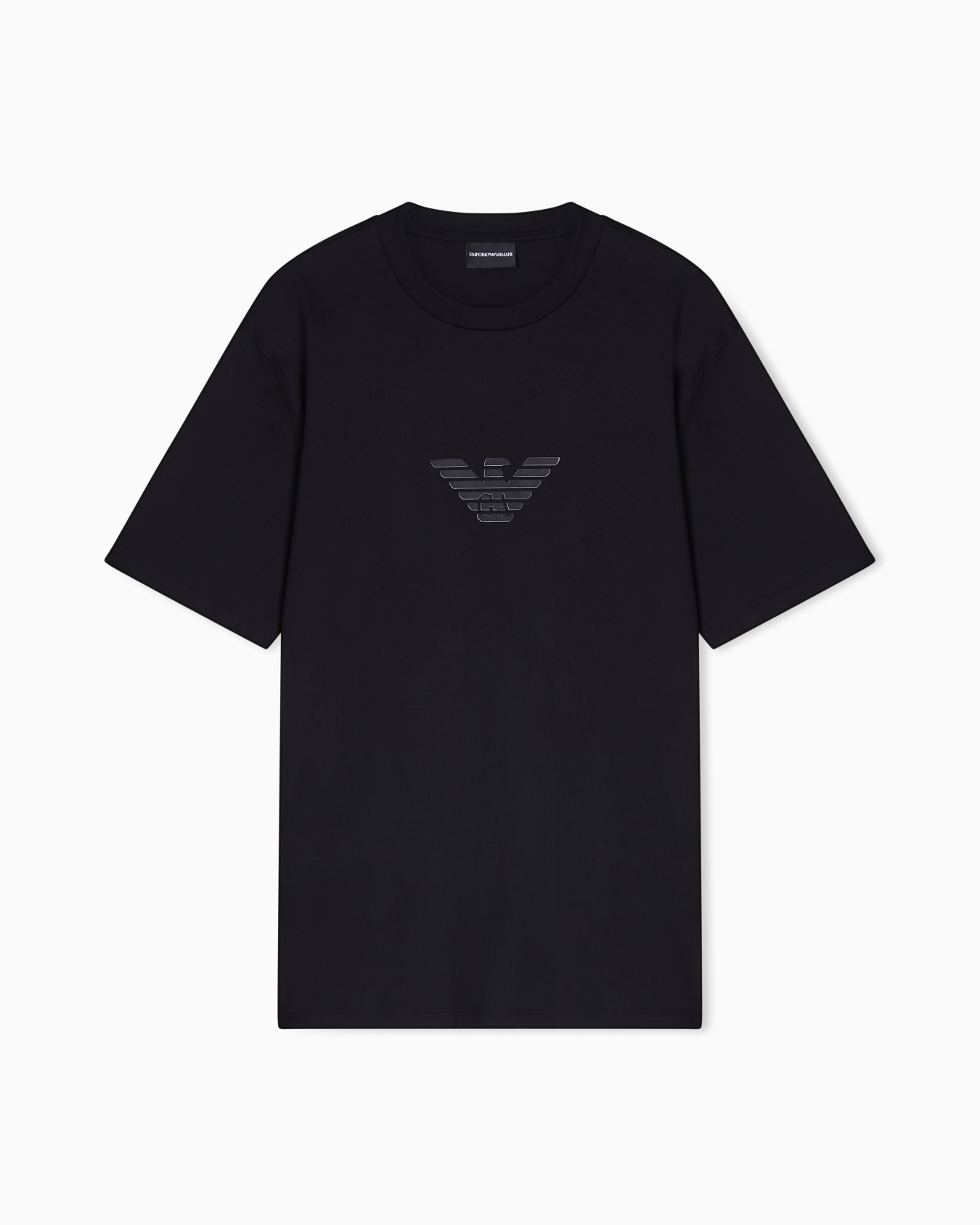 Emporıo Armani Erkek Regular Fit Logo Detaylı Pamuklu Kısa Kollu
