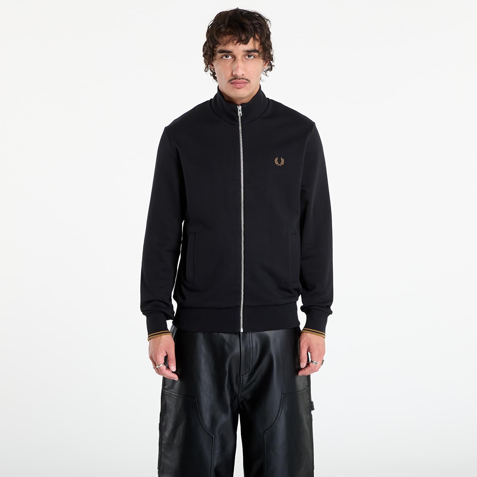 Fred Perry Dokuma Siyah Sweatshirt - J1327-102 | Wejaar