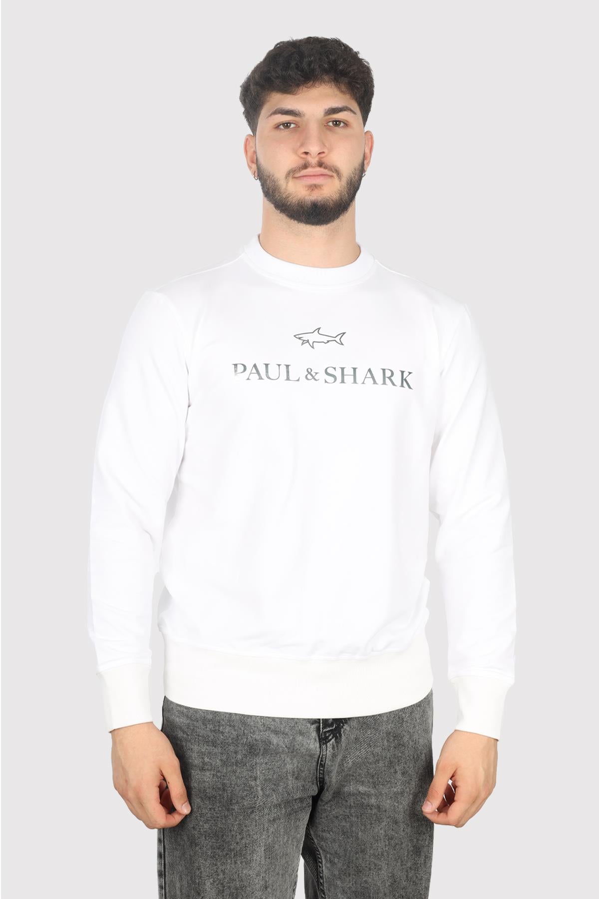 Paul Shark Beyaz Sweatshirt - 14311815-46A | Wejaar
