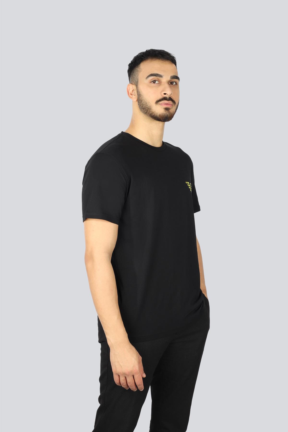 【即発】EMPORIO ARMANI Tシャツ EM000574 AF12349 FC114 Emporıo Armani Erkek Regular Fit Yuvarlak Yaka Önü Baskılı