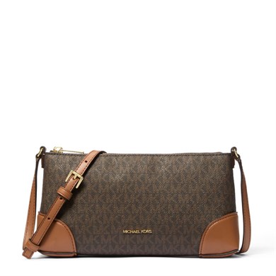 Michael Kors Kadın Deri Kulp MK Yazı Desen Fermuar Kapama