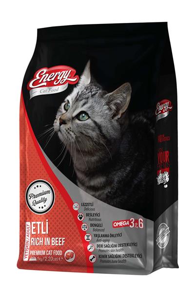 Energy Sığır Etli Yetişkin Kedi Maması 1 Kg