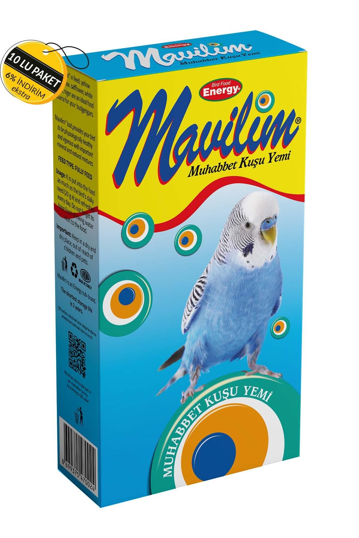 Mavilim Muhabbet Kuşu Yemi 300 G Özel Koli (10 Adet)