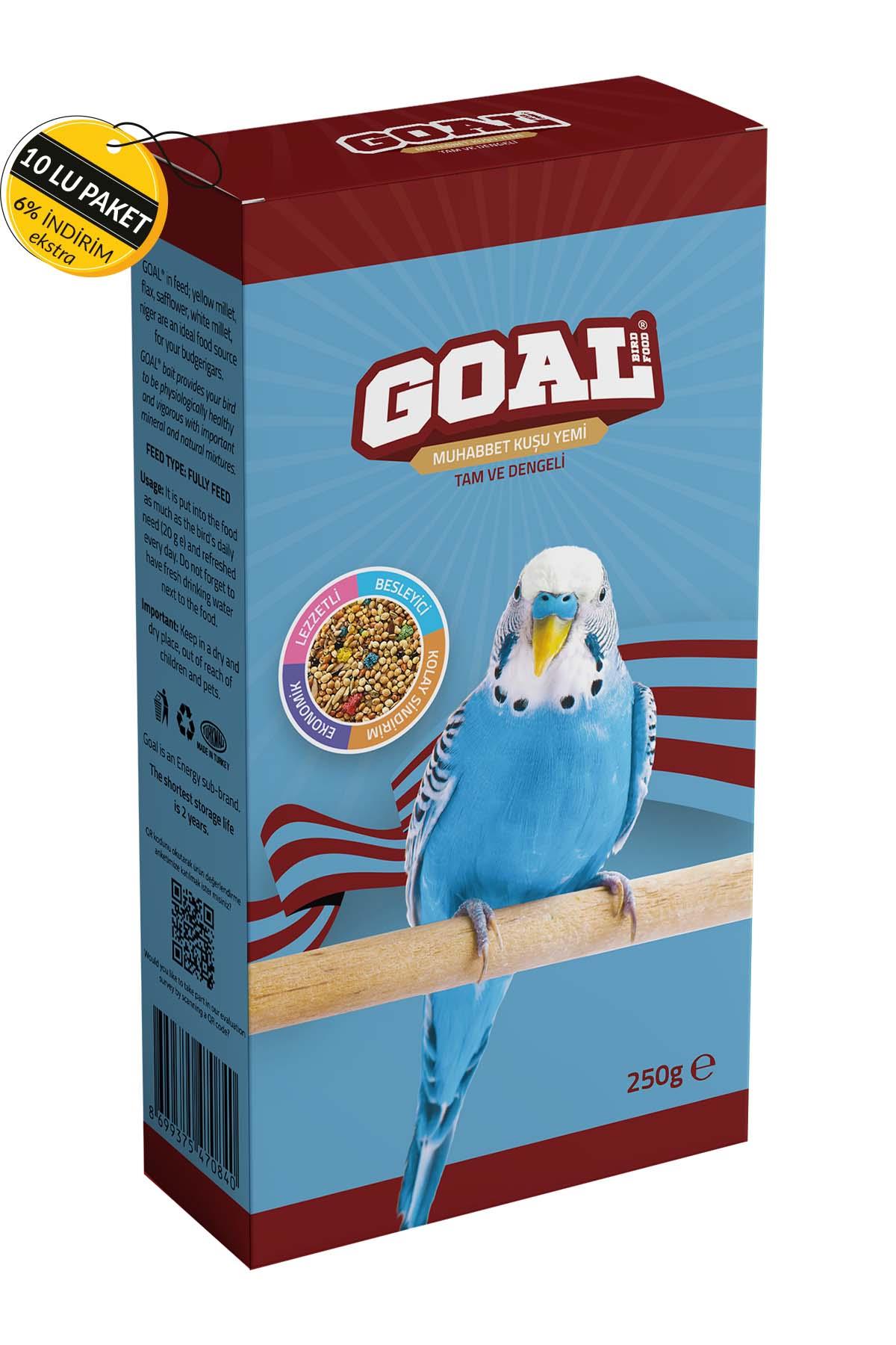 Goal Muhabbet Kuşu Yemi/Ts 250 G Özel Koli (10 Adet)