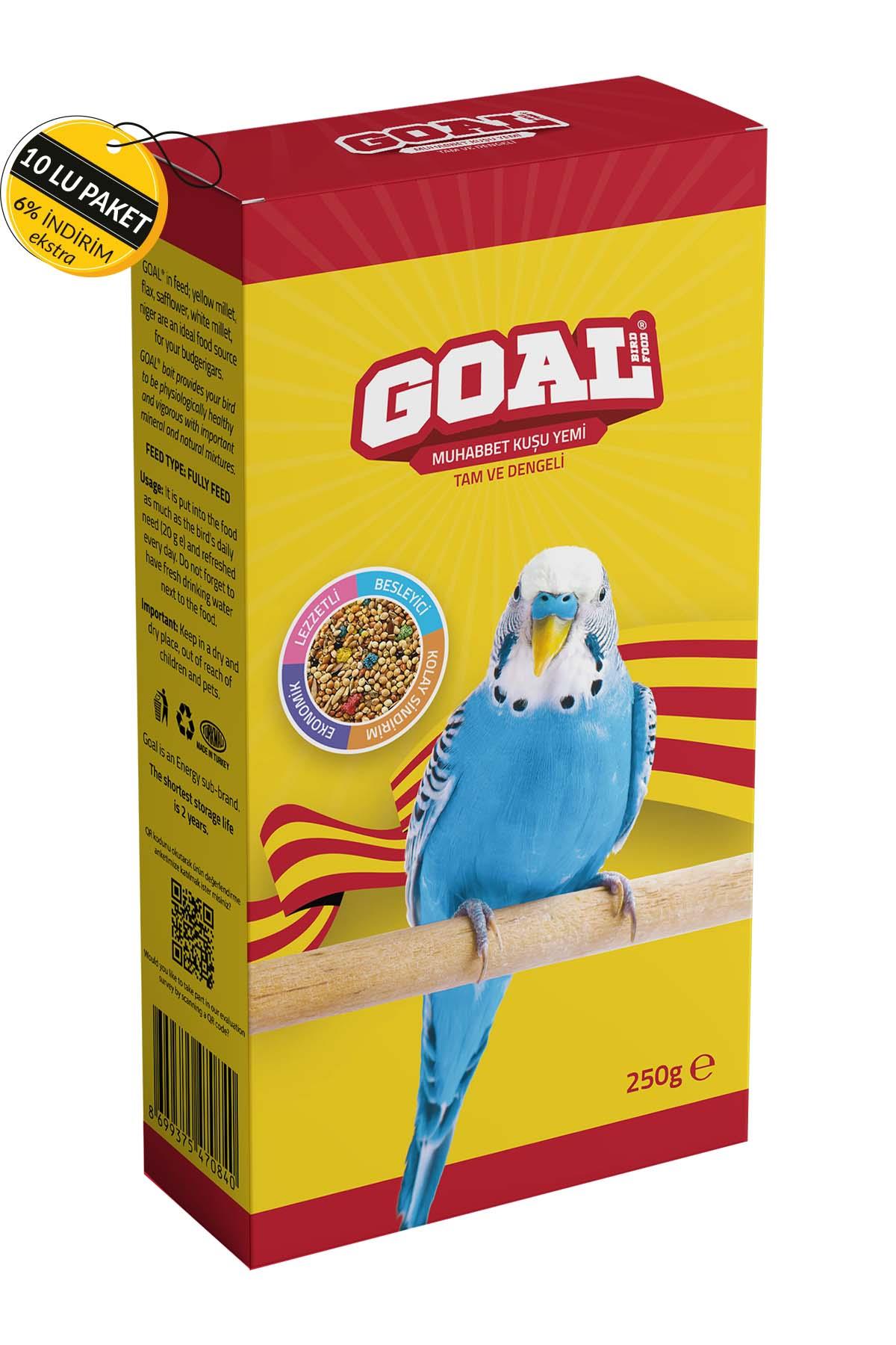 Goal Muhabbet Kuşu Yemi/Gs 250 G Özel Koli (10 Adet)
