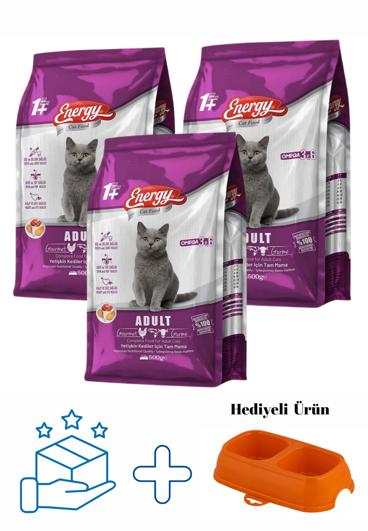 Gurme Yetişkin Kedi Maması 500 G - 3 Adet