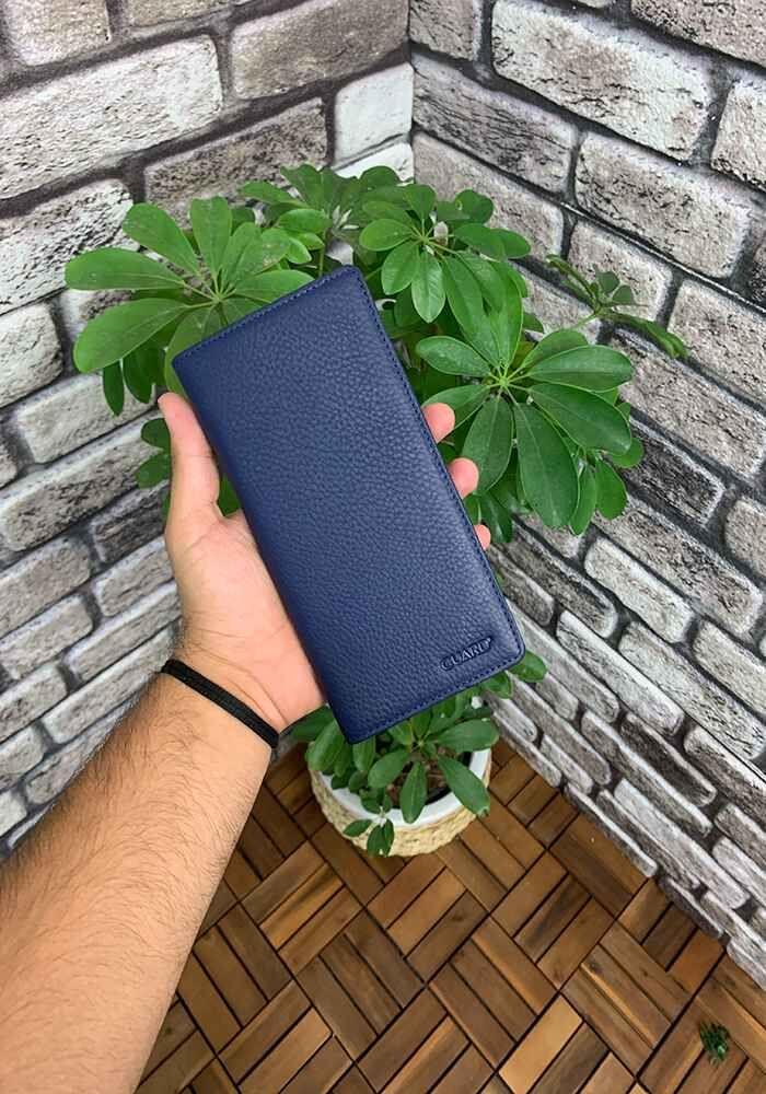 Guard Chelsea Lacivert Telefon Bölmeli Deri El Portföy