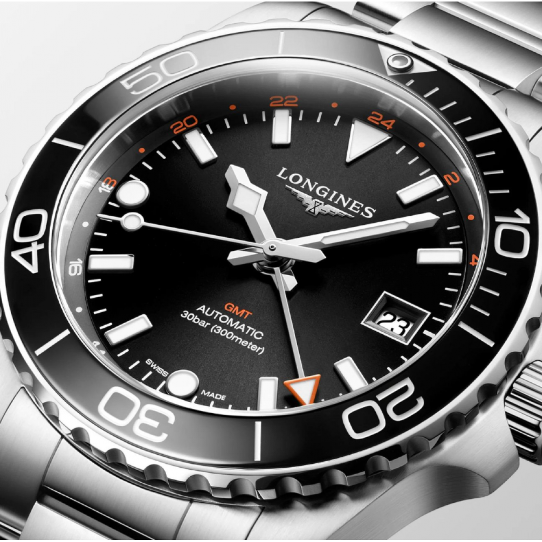 L37904566 Longines Hydroconquest GMT Erkek Kol Saati L3.790.4.56.6