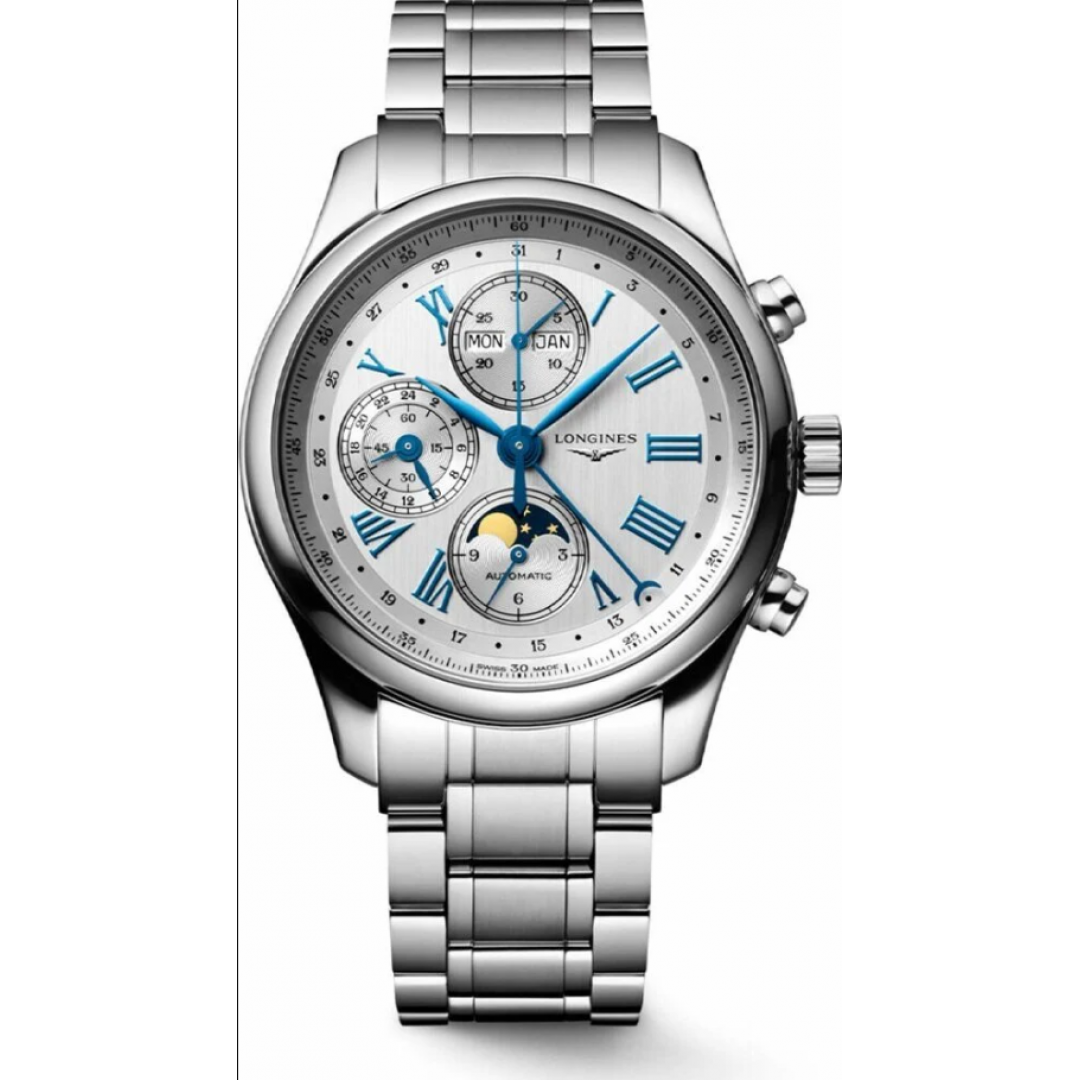 Longines L27734716 Master Collection Chronograph Moonphase Erkek Kol Saati