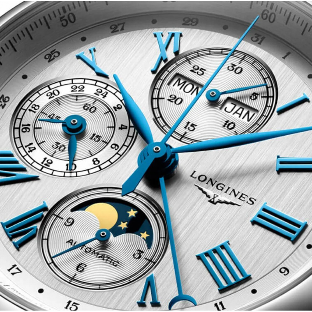 Longines L27734716 Master Collection Chronograph Moonphase Erkek Kol Saati