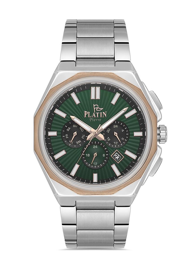 HDS-PL-1080GA-E10 Çelik Kordon Fonksiyonları Aktif Erkek Kol Saati 