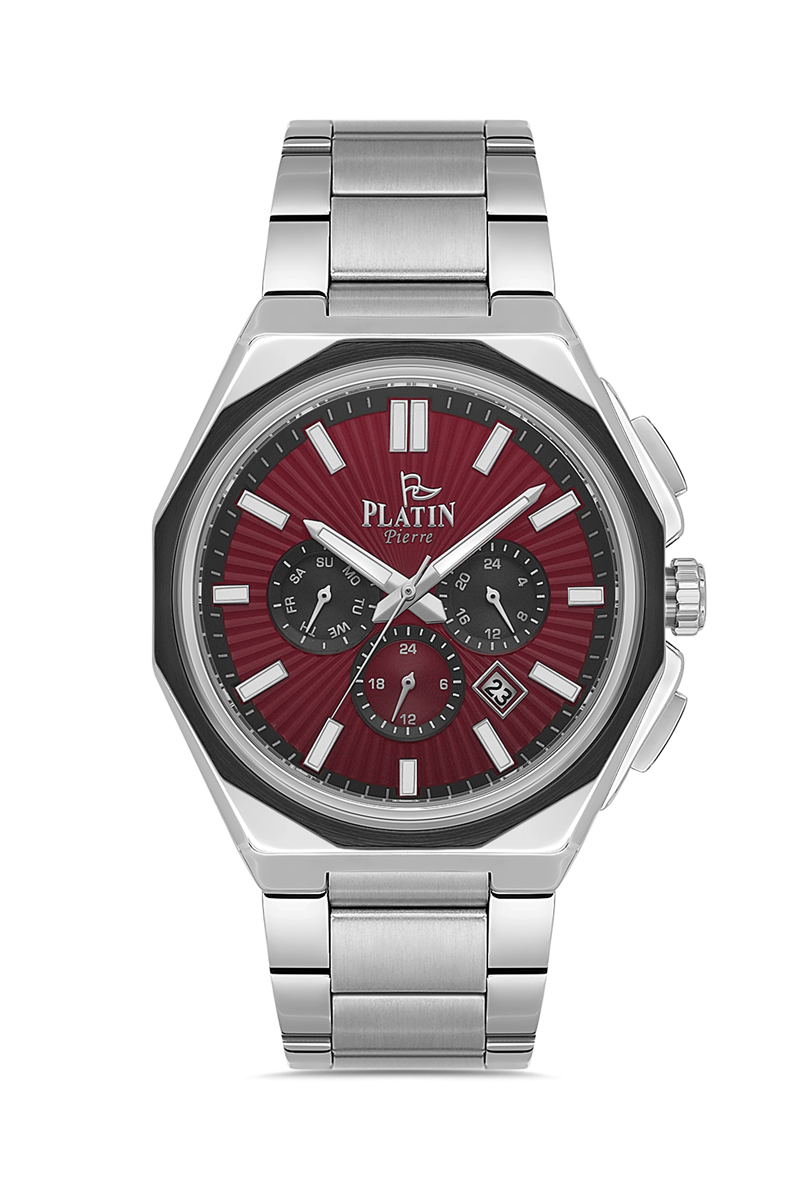 HDS-PL-1080GA-J8 Çelik Kordon Fonksiyonları Aktif Erkek Kol Saati 