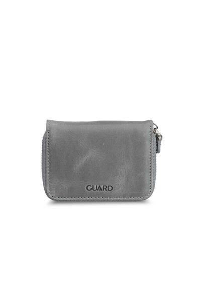 Guard Antik Gri Mini  Unisex Bozuk Paralıklı Cüzdan