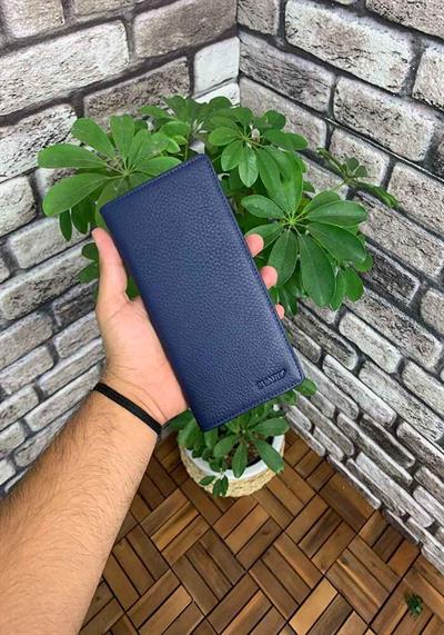 Guard Chelsea Lacivert Telefon Bölmeli Deri El Portföy