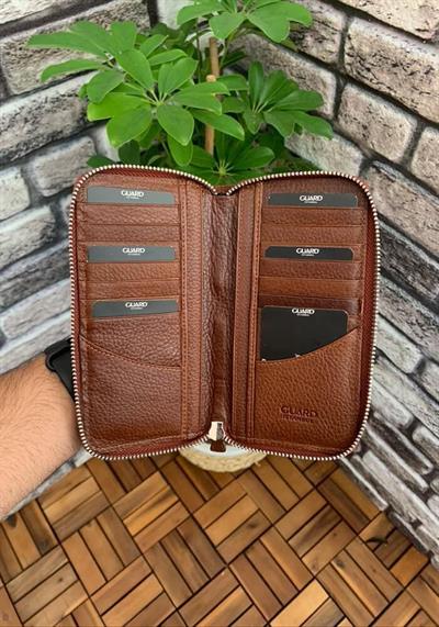 Guard Mat Taba Fermuarlı Portföy Cüzdan