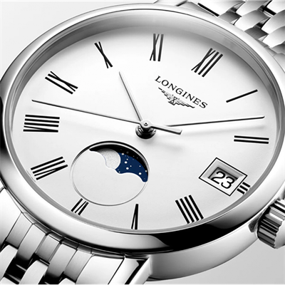 Longines Elegant Collection Moonphase L43304116 Kol Saati