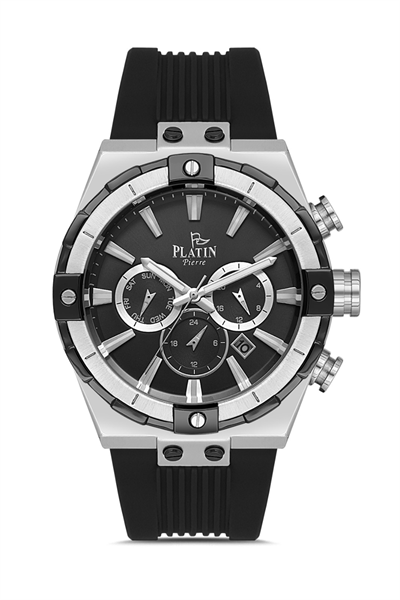 HDS-PL-1065GD-J2 Silikon Kordon Fonksiyonları Aktif Erkek Kol Saati 