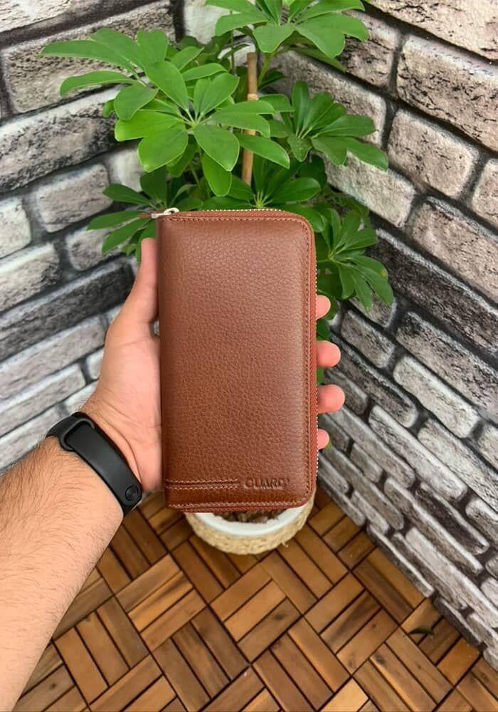 Guard Mat Taba Fermuarlı Portföy Cüzdan