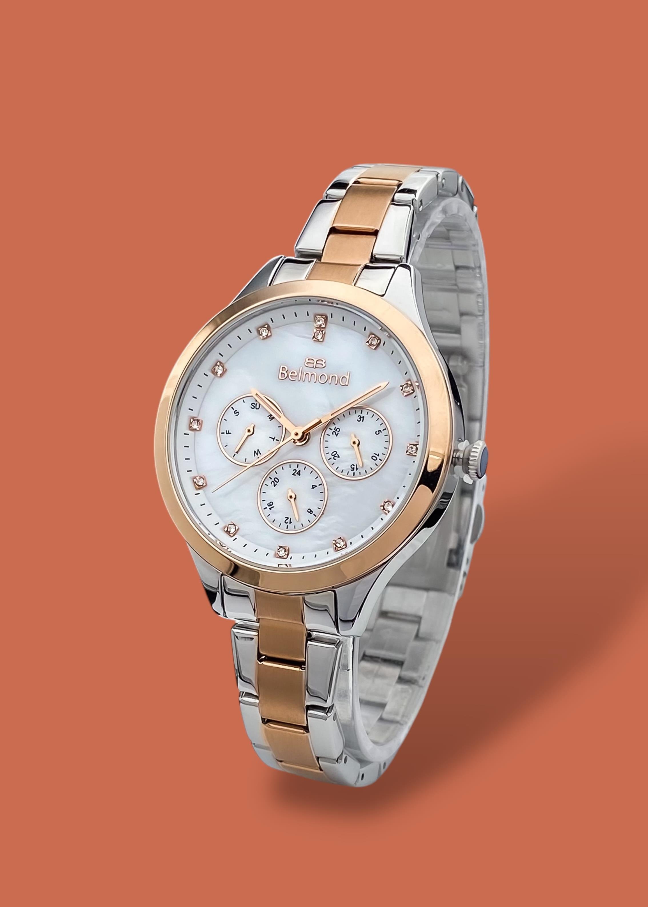 Orijinal 2 Yıl Garantili Fonksiyonları Aktif 3 Atm Su Geçirmez Gümüş Rose Gold Renk Çelik Kordon Kadın Kol Saati
