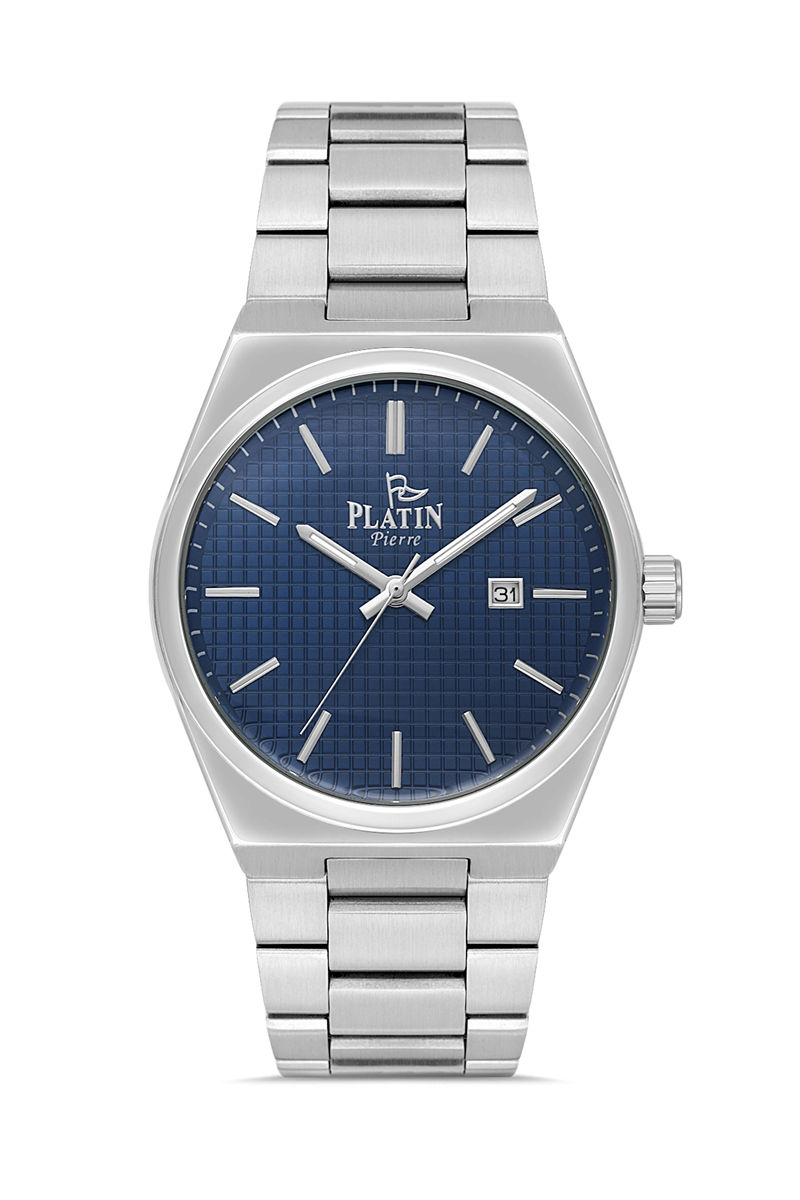 PL-1260GA-A3 Çelik Kordon Takvimli Erkek Kol Saati