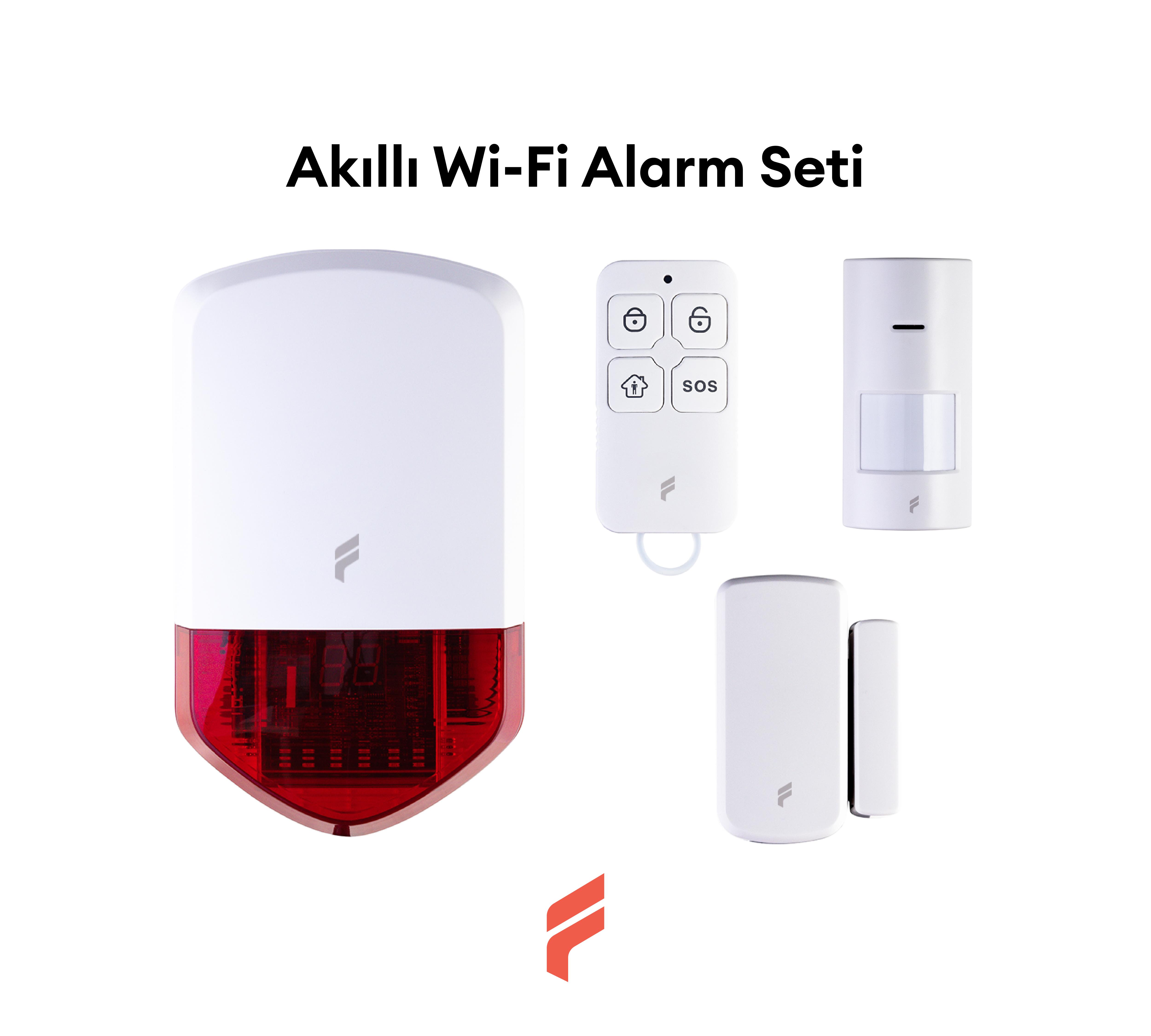 Akıllı Wi-Fi Alarm Seti - Kablosuz Akıllı Güvenlik Sistemi Seti