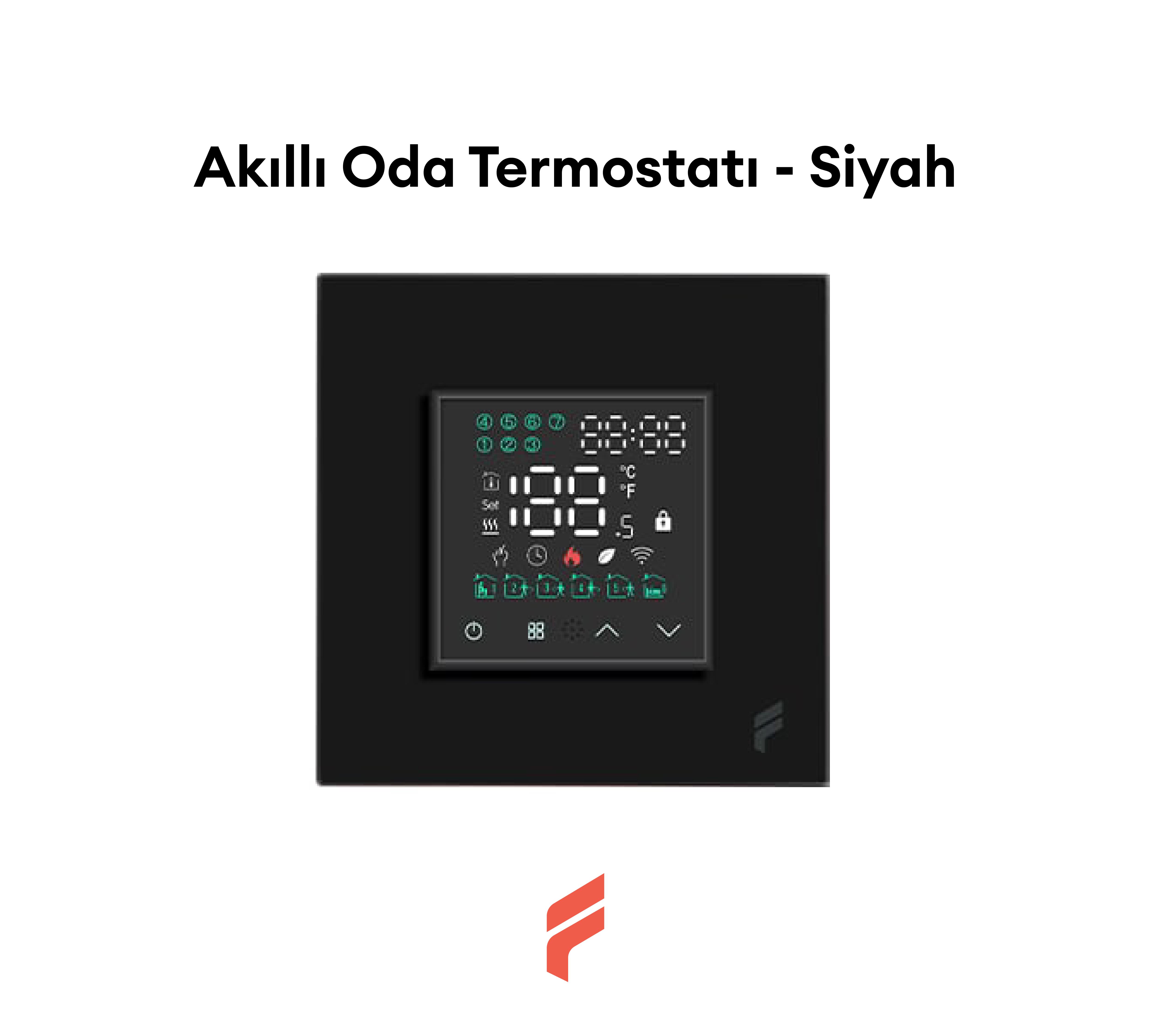 Akıllı Oda Termostatı - Siyah