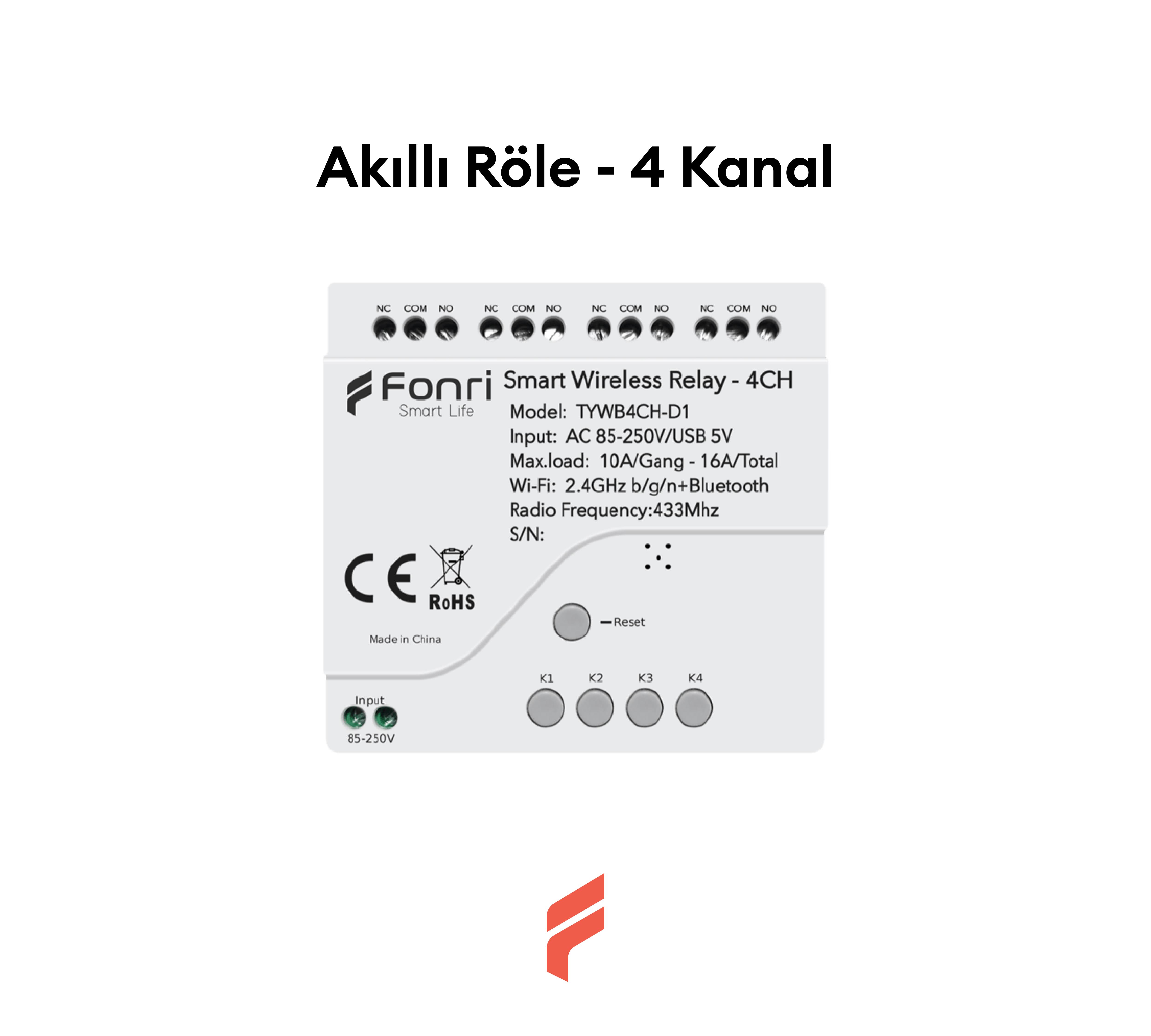 Akıllı Röle - 4 Kanal
