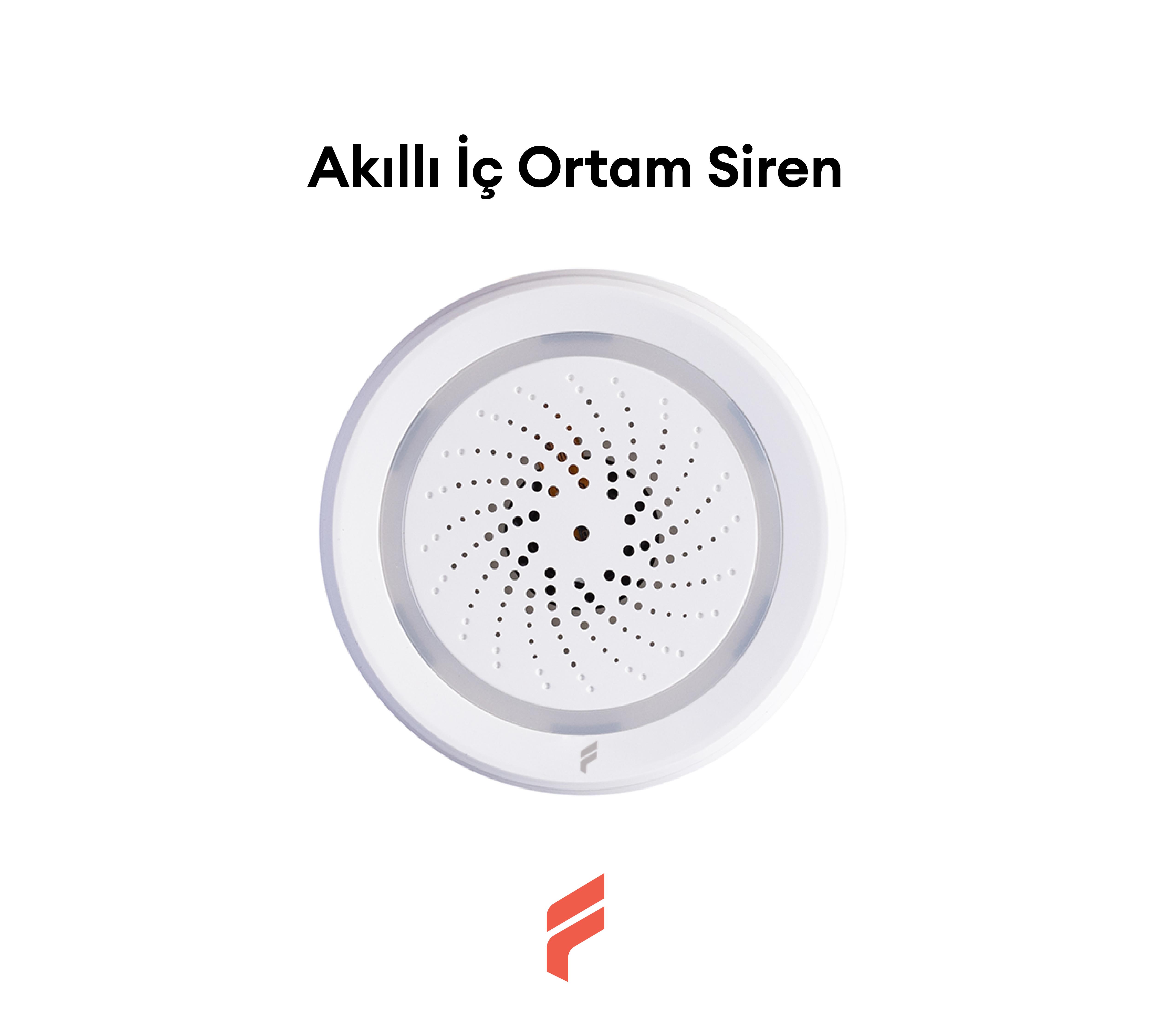 Akıllı İç Ortam Siren - Isı/Nem Ölçer, WiFi, Google Asistan, Tuya