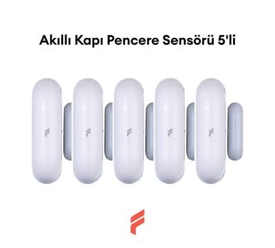 5'li Akıllı Kablosuz Kapı/Pencere Sensörü - Fonri Mobil Uygulamasından Kontrol, Anlık Bildirim