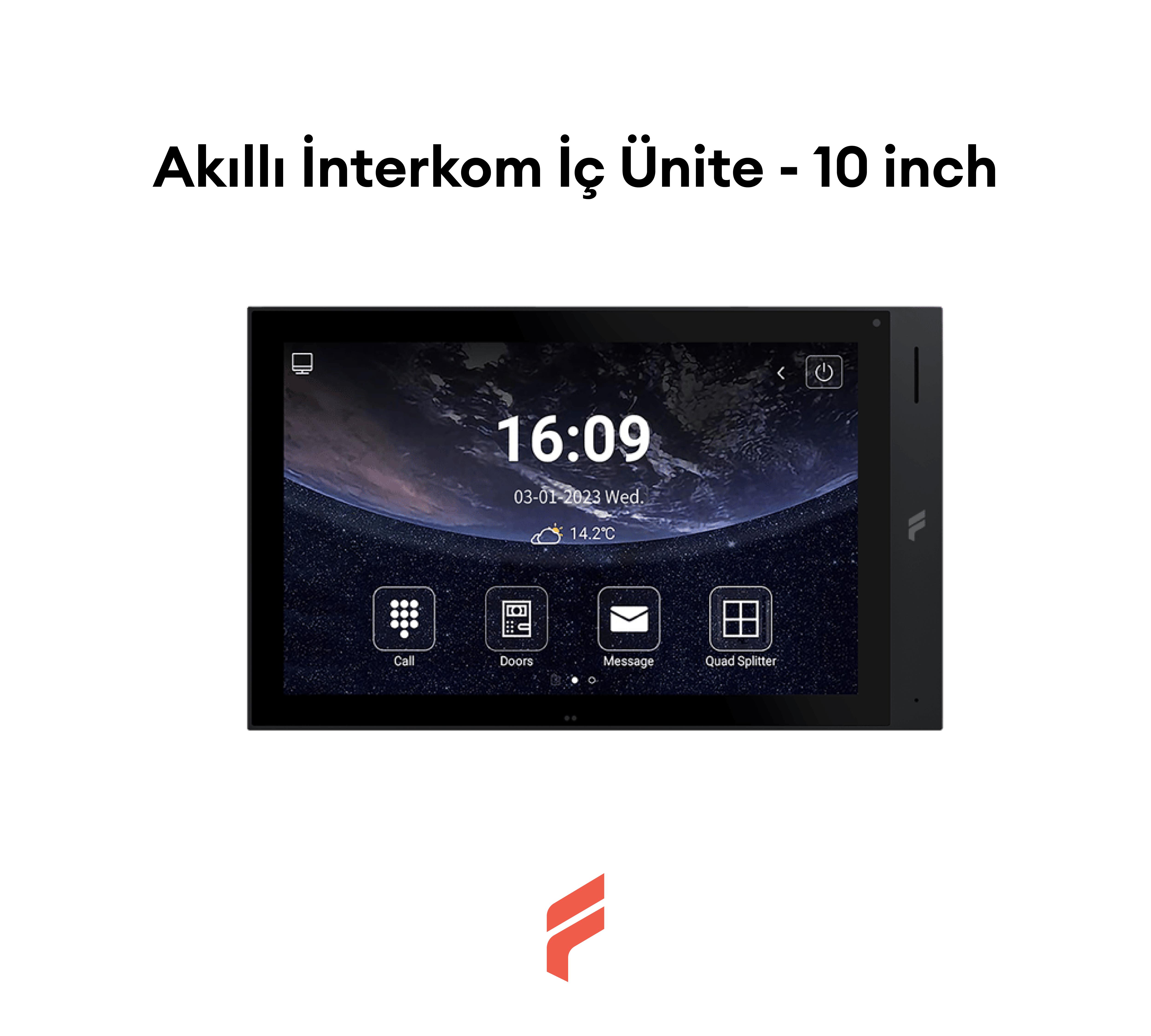 Akıllı İnterkom İç Ünite - 10 inch