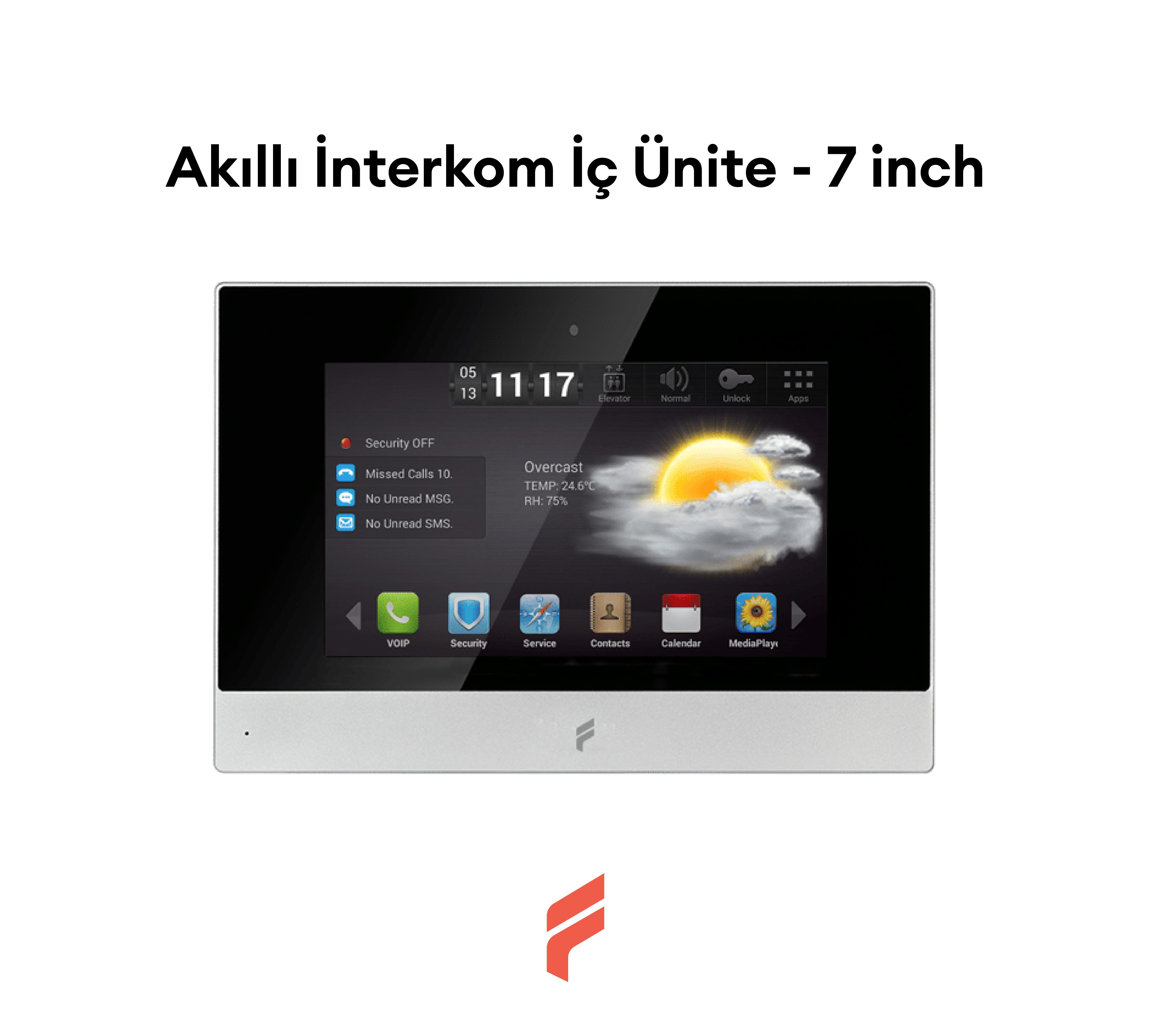 Akıllı İnterkom İç Ünite - 7 inch
