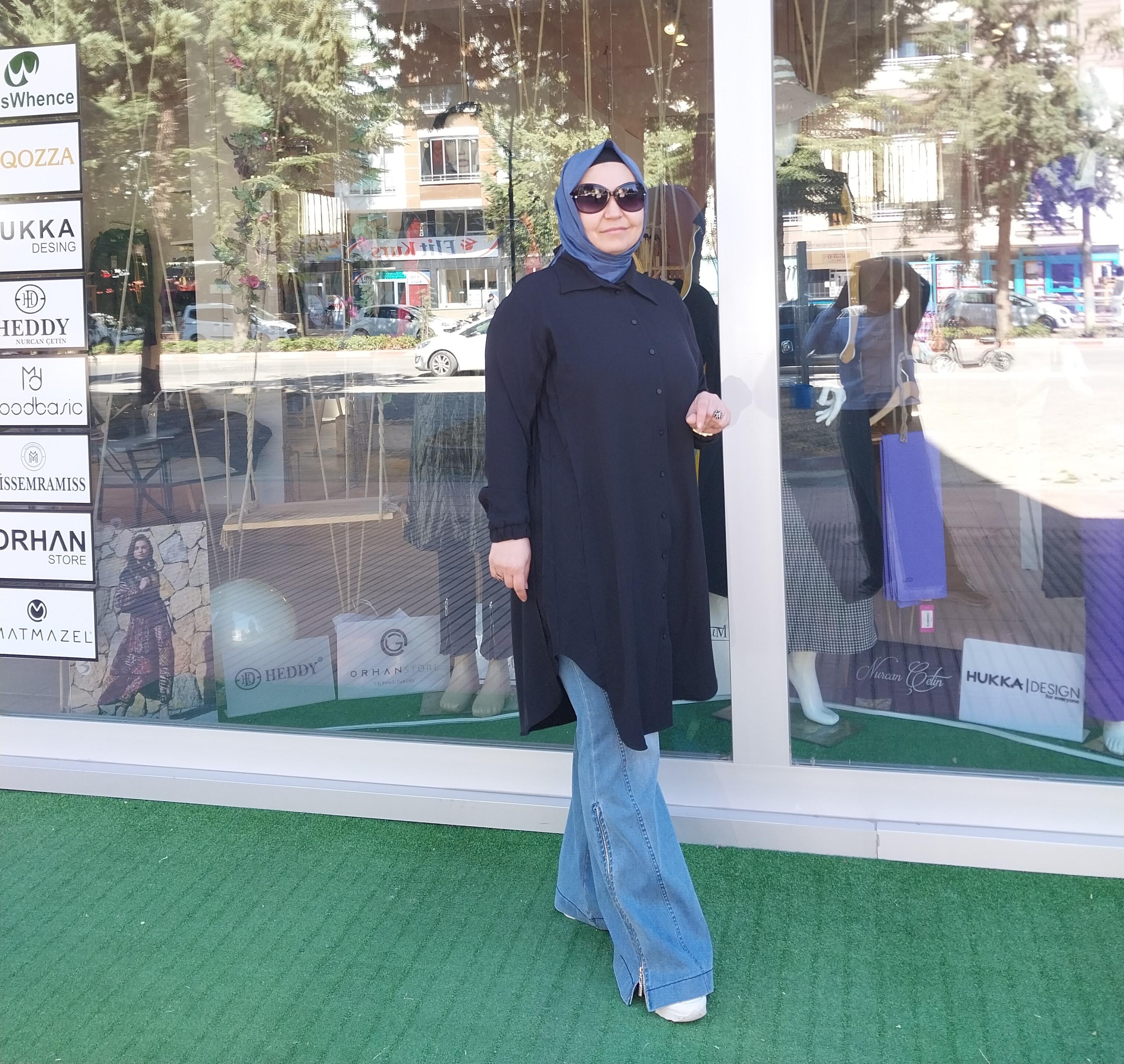 MİSSWHENCE YANI DİKİŞ DETAYLI GÖMLEK SİYAH 34303