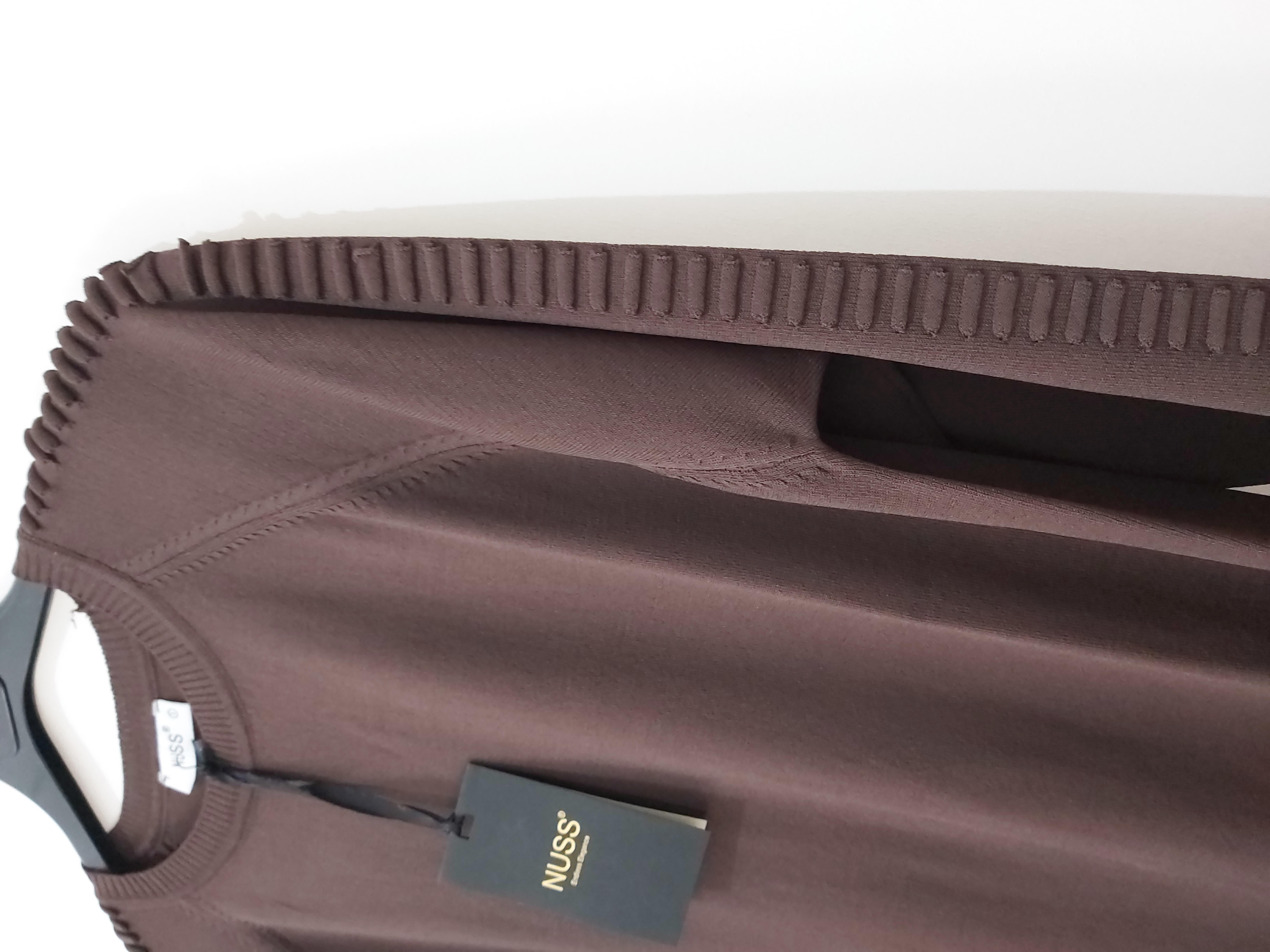 NussNUSS MERSERİZE KOLLARI PITPIT DETAYLI TUNİK KAHVERENGİ NS-24K-928TNKNS-24K-928TNKSetr-i Şah Butik
