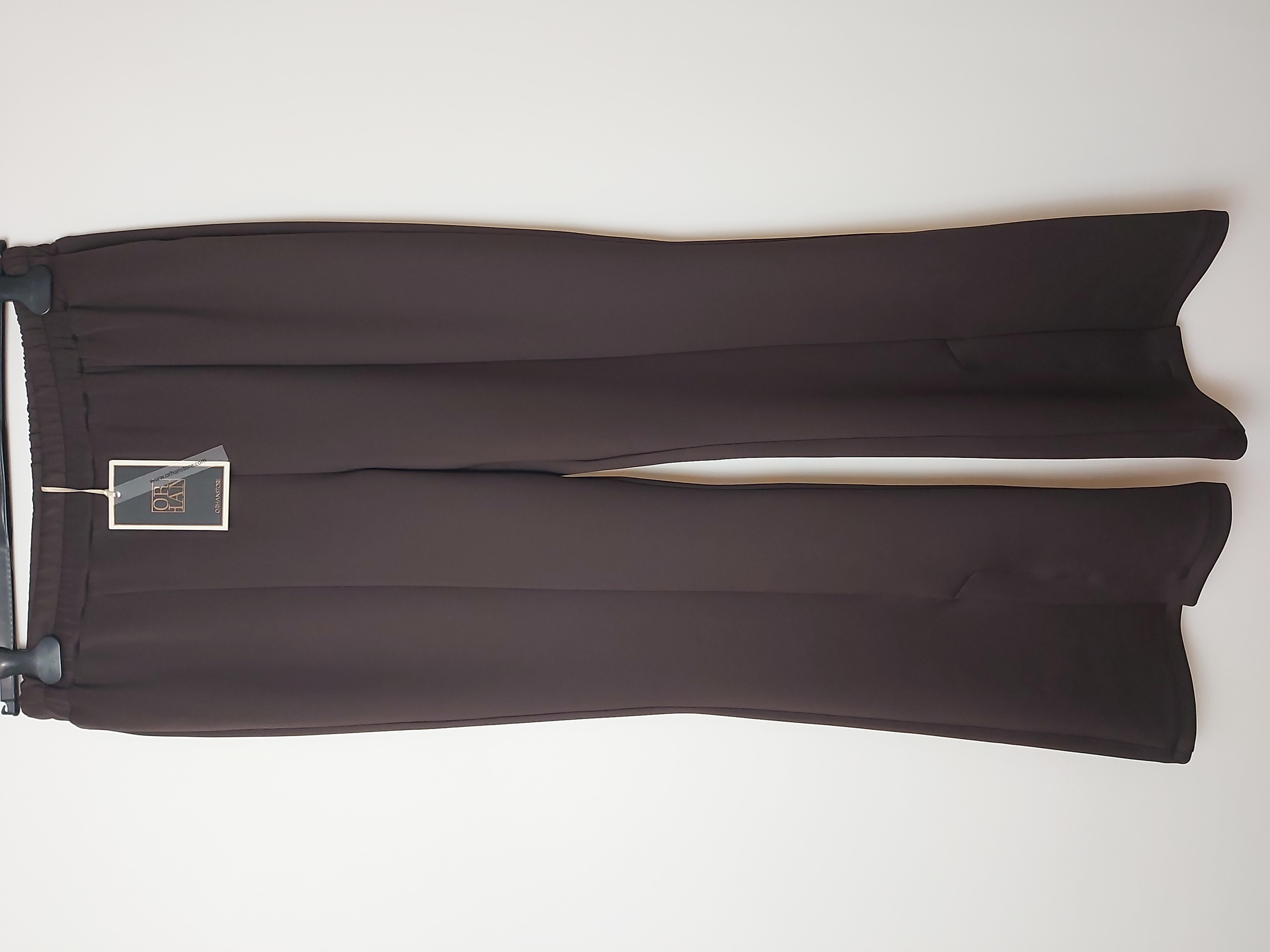 ORHAN STORE İSPANYOL PAÇA YIRTMAÇLI SCUBA PANTOLON KAHVERENGİ 1043