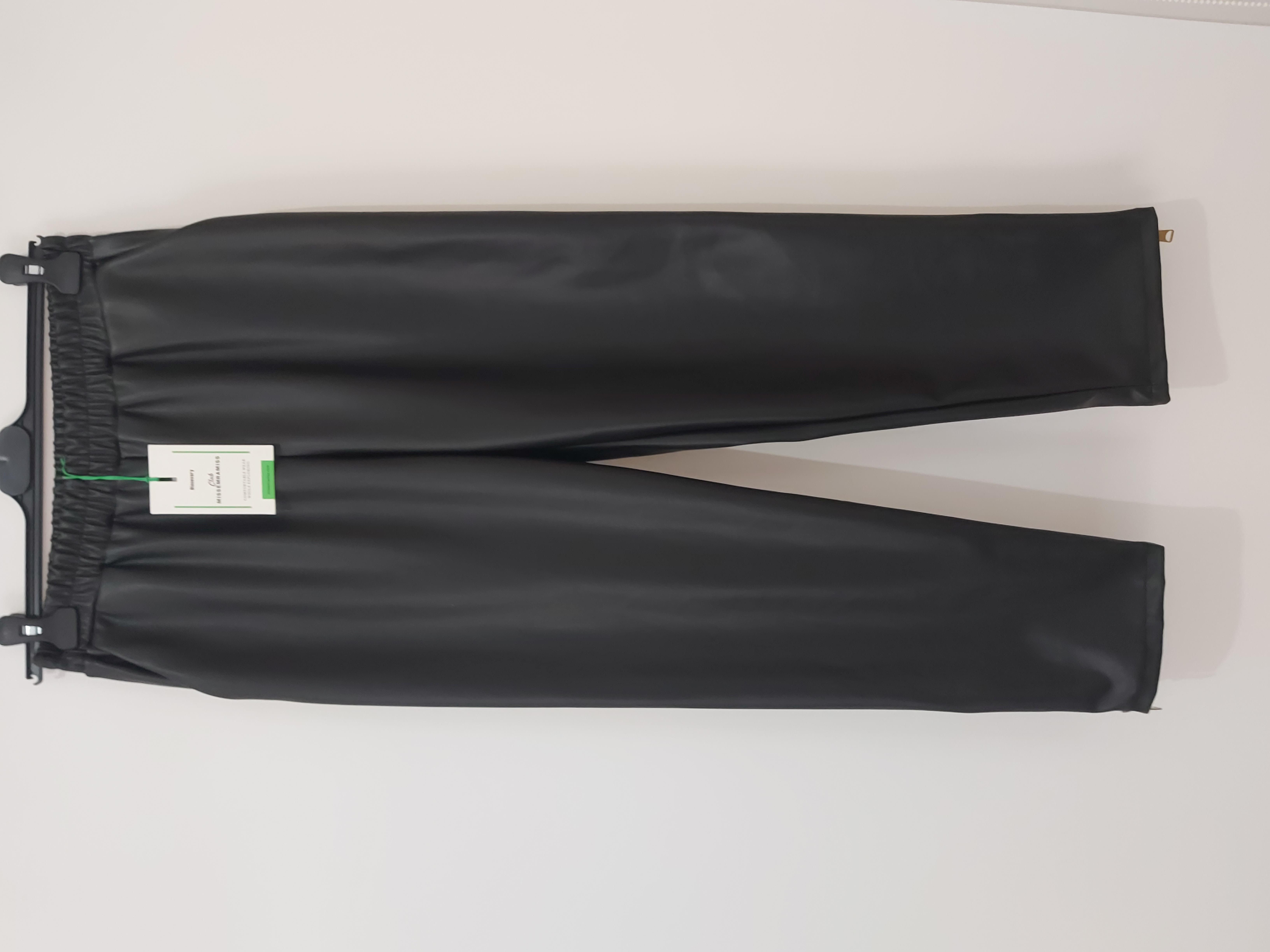 MİSSEMRAMİSS LEATHER(DERİ) FERMUAR DETAYLI PANTOLON SİYAH 4156