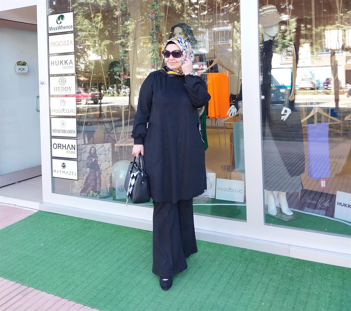 MİSSWHENCE BOL PAÇA SÜET PANTOLON SİYAH 34108