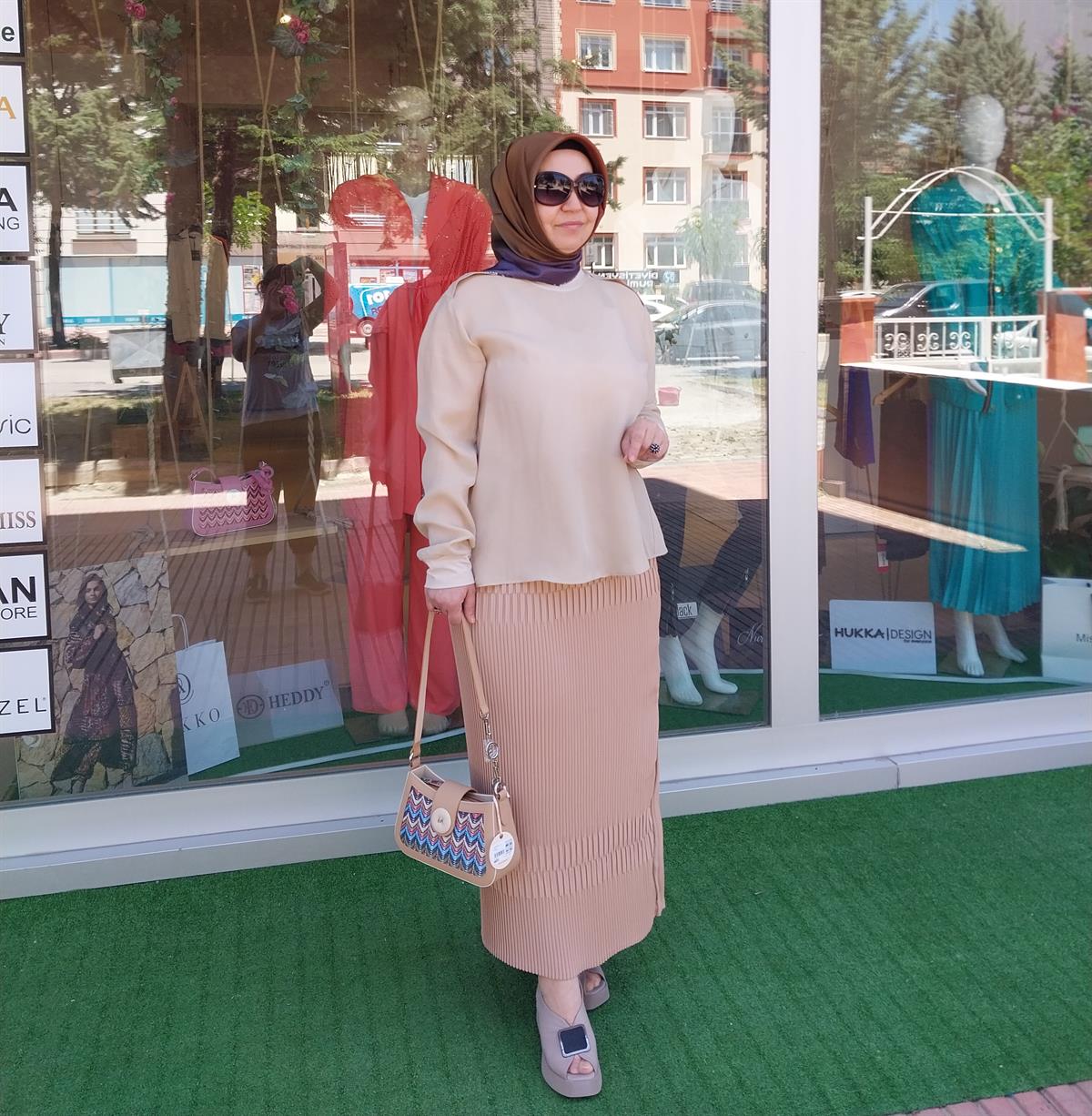MİSSWHENCE FERMUAR DETAYLI PİLİSE ETEK KAYISI 33902