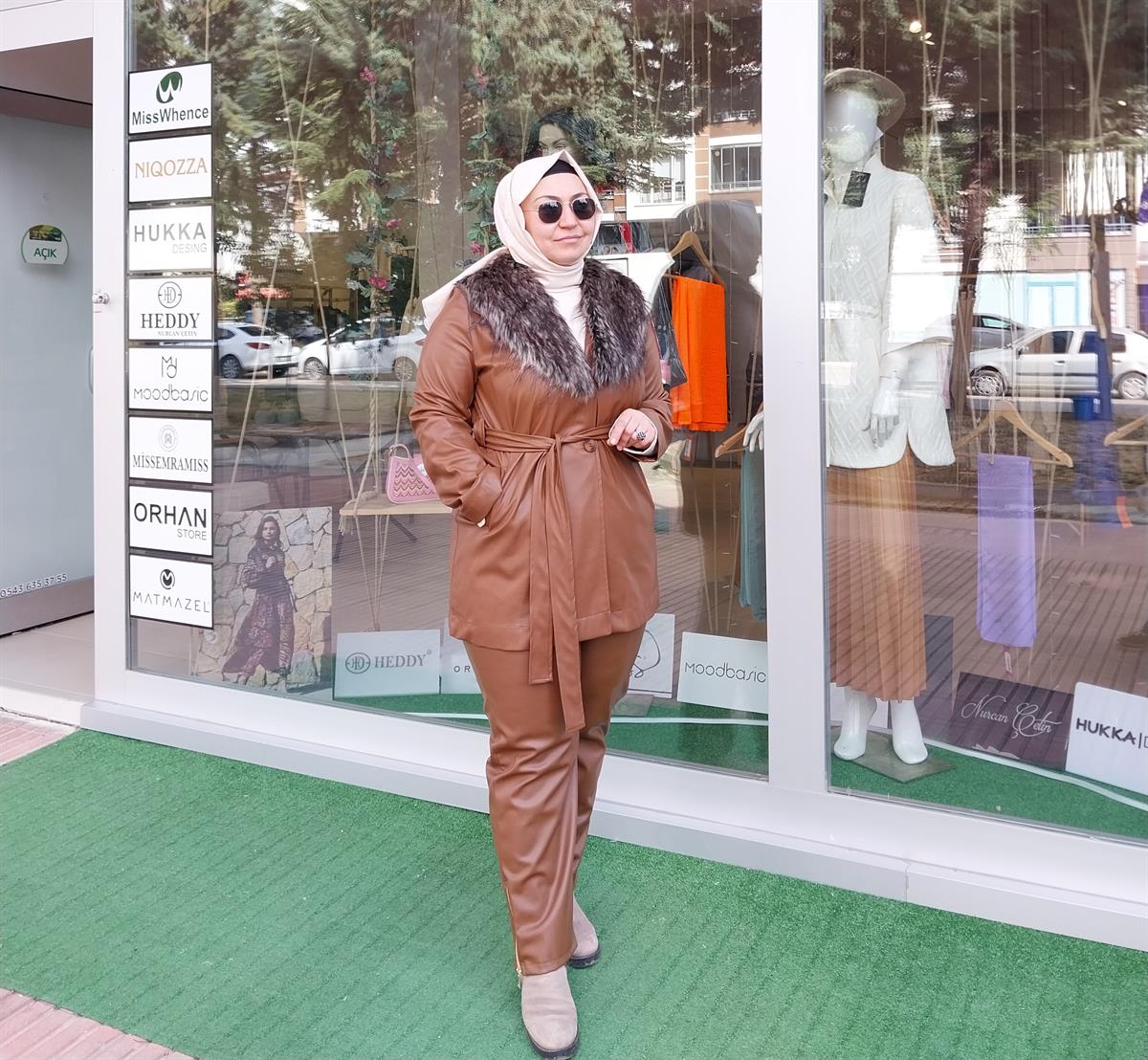 NURCAN ÇETİN YAKASI ÇIKABİLİR KÜRKLÜ KAP TABA 20329