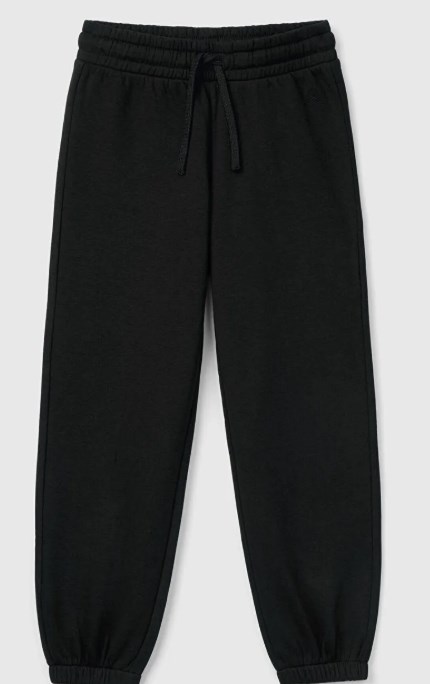 Benetton Kız Çocuk Beli Lastikli Basic Eşofman Altı 6-14 Yaş SİYAH