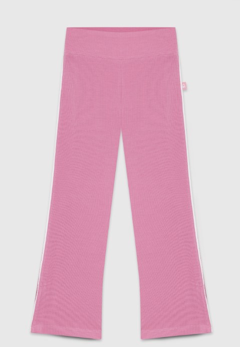 Benetton Kız Çocuk  Fit Lastikli Bel Bol Paça Tayt 4-14 Yaş PEMBE