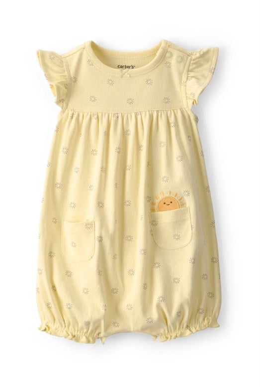 Carters Kız Bebek Güneş Baskılı Tulum 3 Ay-24 Ay SARI