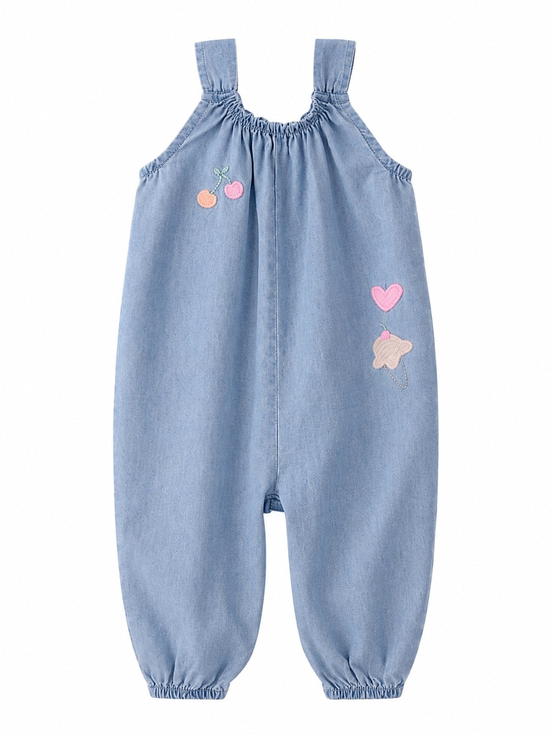 Carters Kız Bebek Nakışlı Kolsuz Tulum 6-24 Ay MAVİ