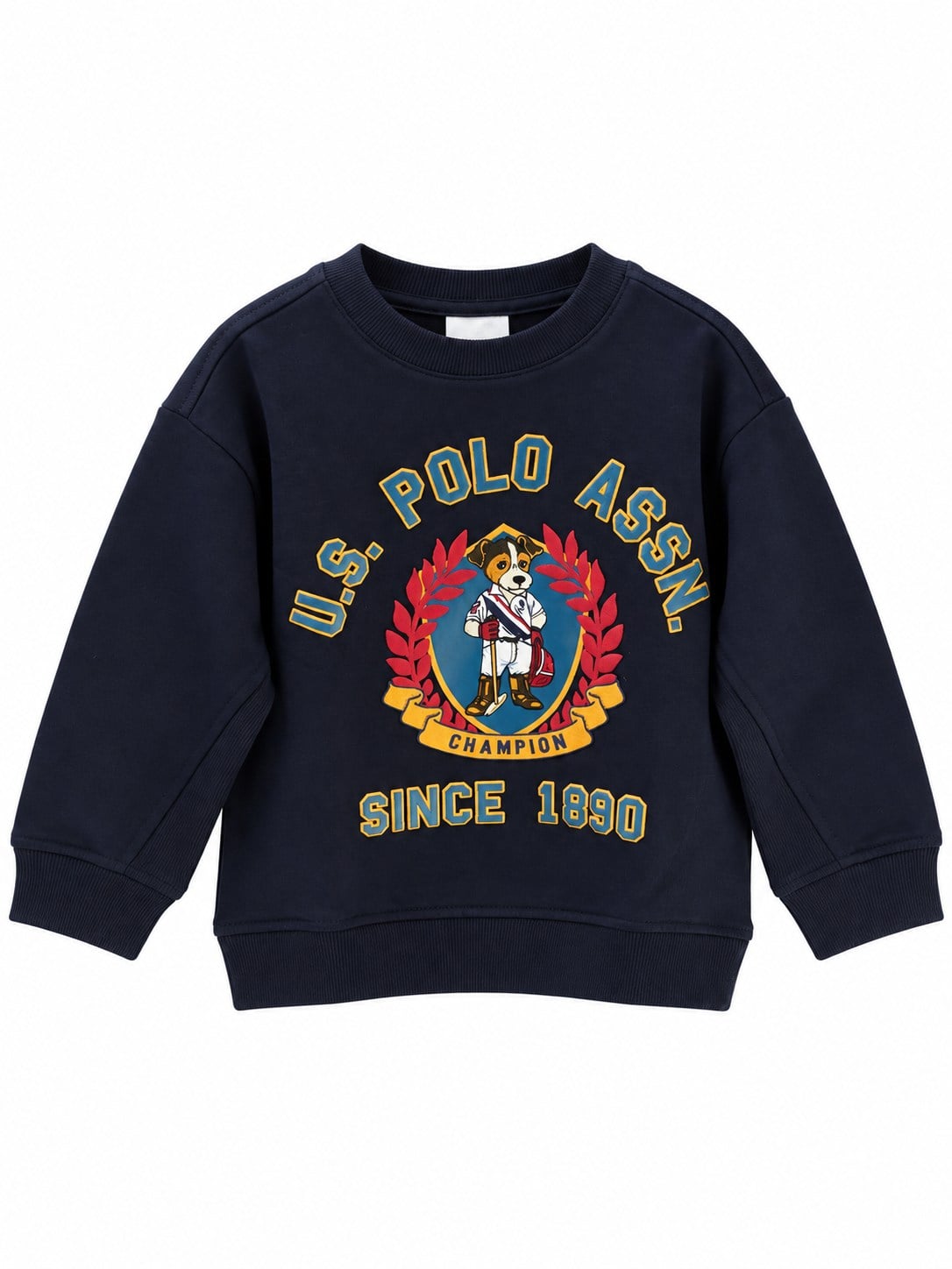 • U.S. Polo Assn. Erkek Çocuk Lacivert Köpek Figürlü Baskılı Bisiklet Yaka Sweatshirt
 3-14 Yaş LACİVERT