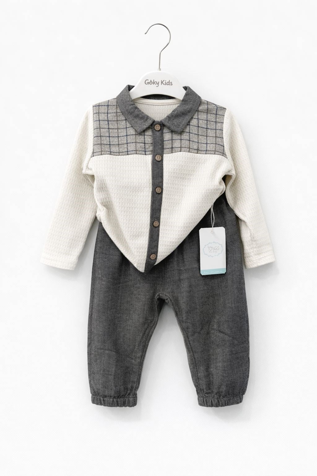 ERKEK BEBEK BEAR AND FISH 2Lİ TAKIM GK2339