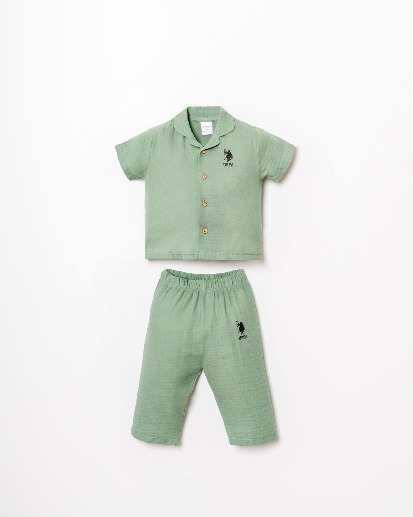 ERKEK BEBEK GÖMLEK PİJAMA TAKIMI USB2947