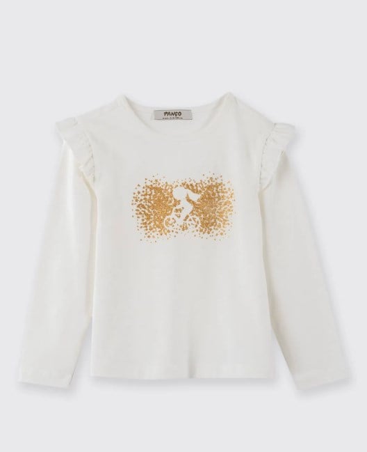 KIZ BEBEK 2521GB05009 SCIENCE PROJECT BASKI DETAYLI TŞÖRT