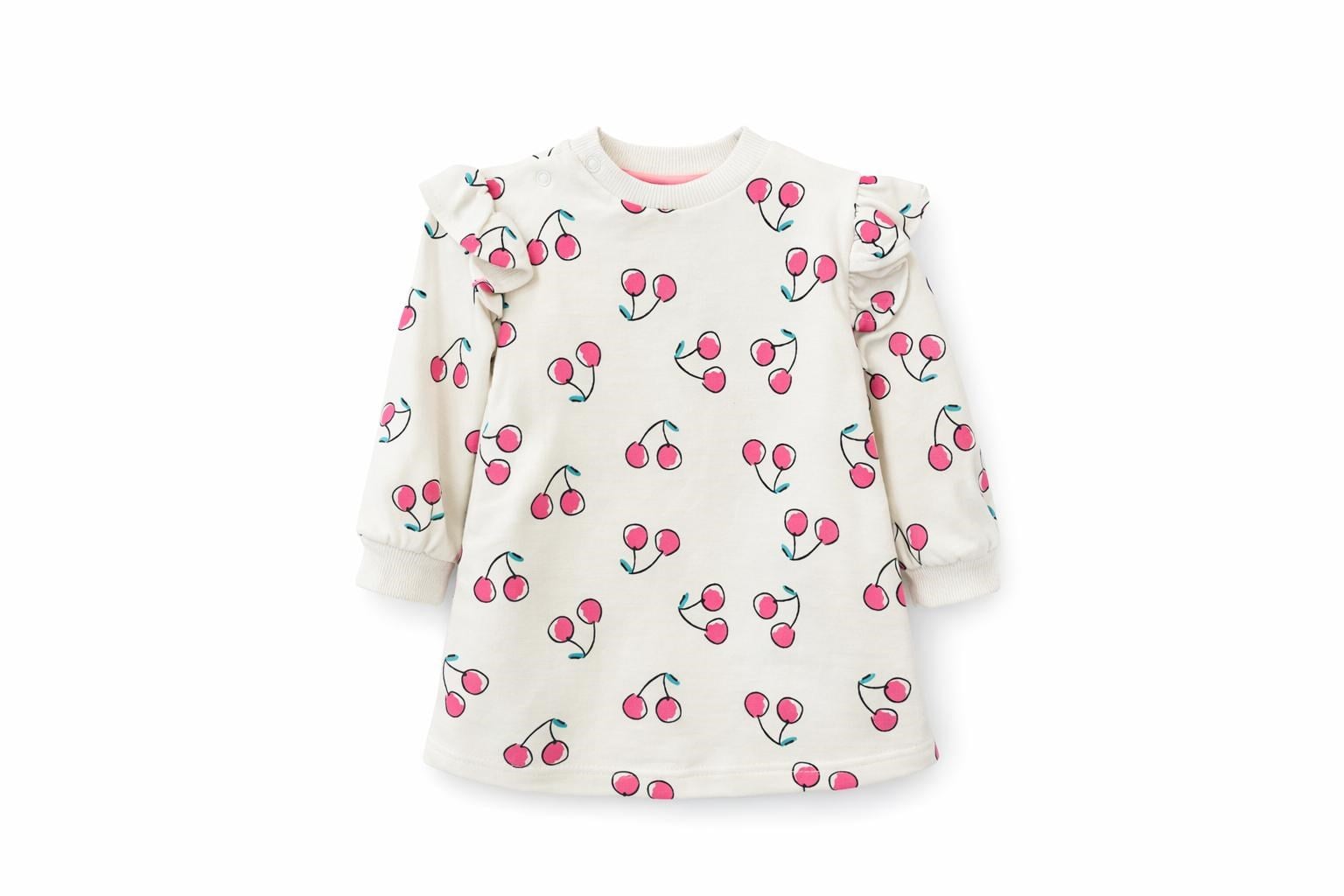 KIZ BEBEK KİRAZ BASKI ELBİSE GK843
