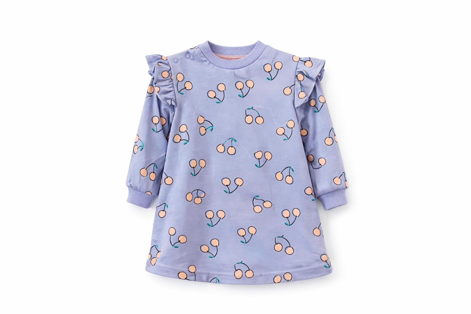 KIZ BEBEK KİRAZ BASKI ELBİSE GK843