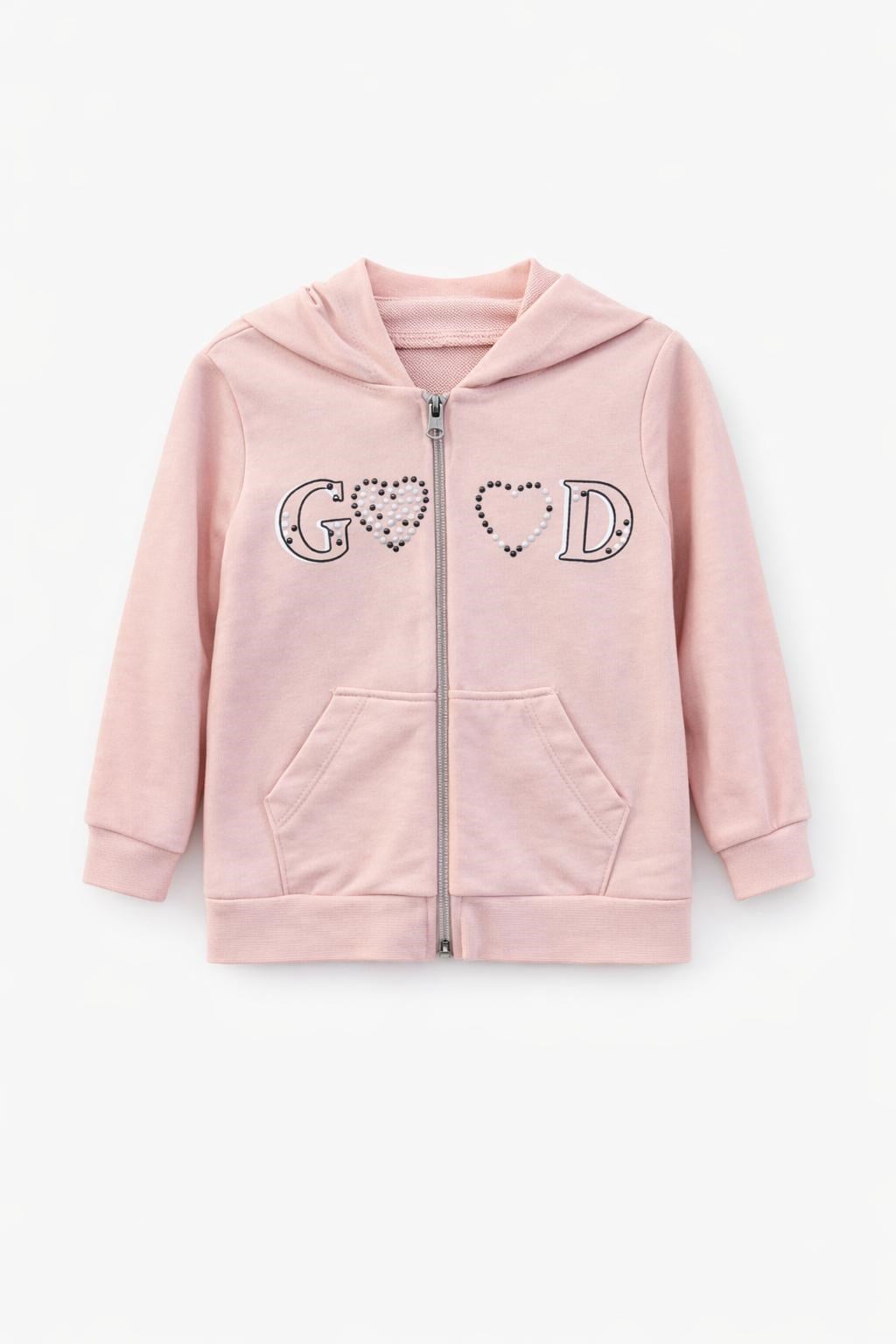 KIZ ÇOCUK GOOD BASKI KAPÜŞONLU HIRKA GK1113